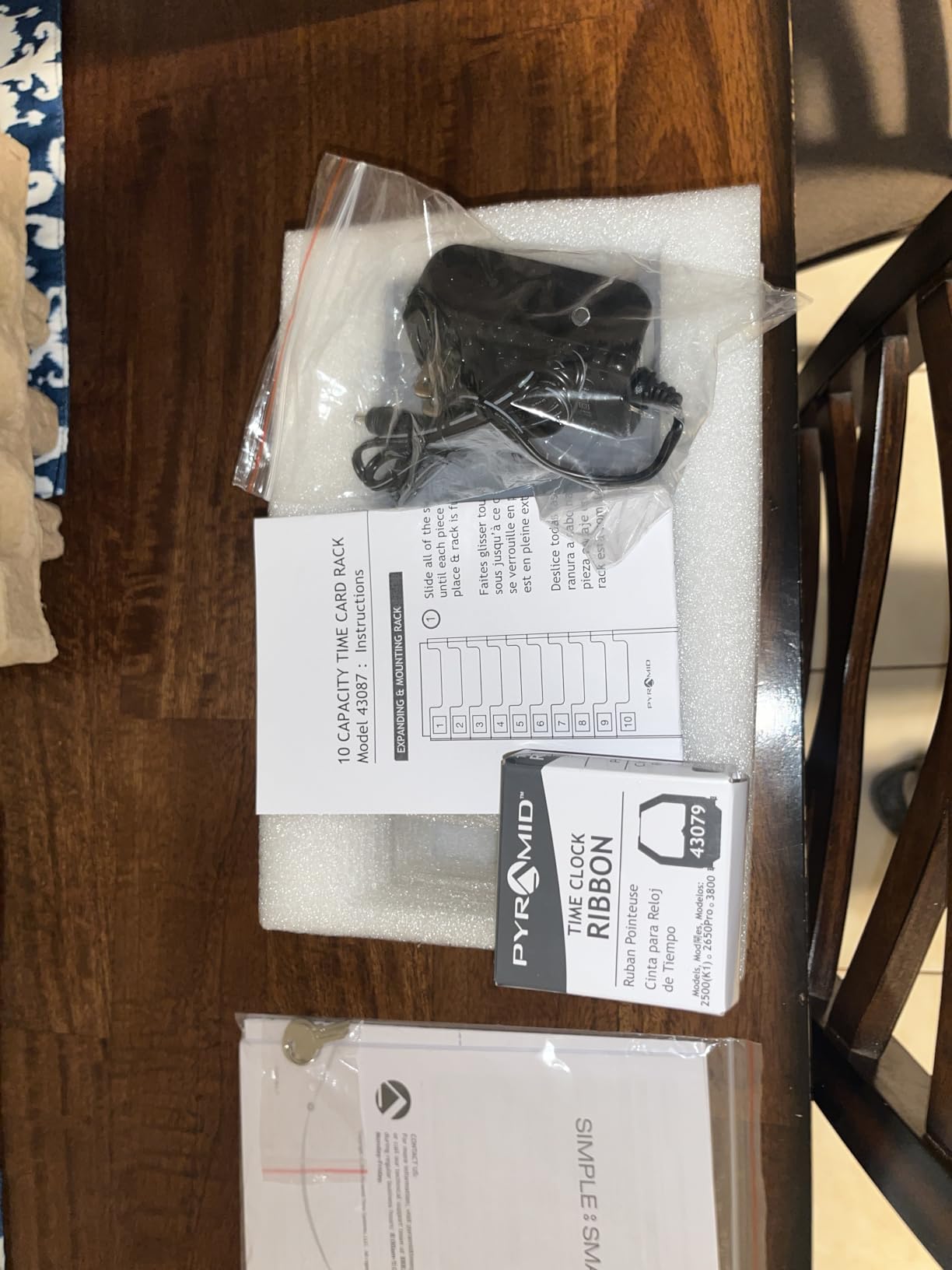 Pyramid Time Systems - 2500 Auto-Aligning Employee Time Clock Timekeeping Bundle [2500K1] for Small Business, Punch Clock System with 100 Time Cards, 2 Ribbon Cartridges, 10-Slot Rack & Security Keys customer photo 1