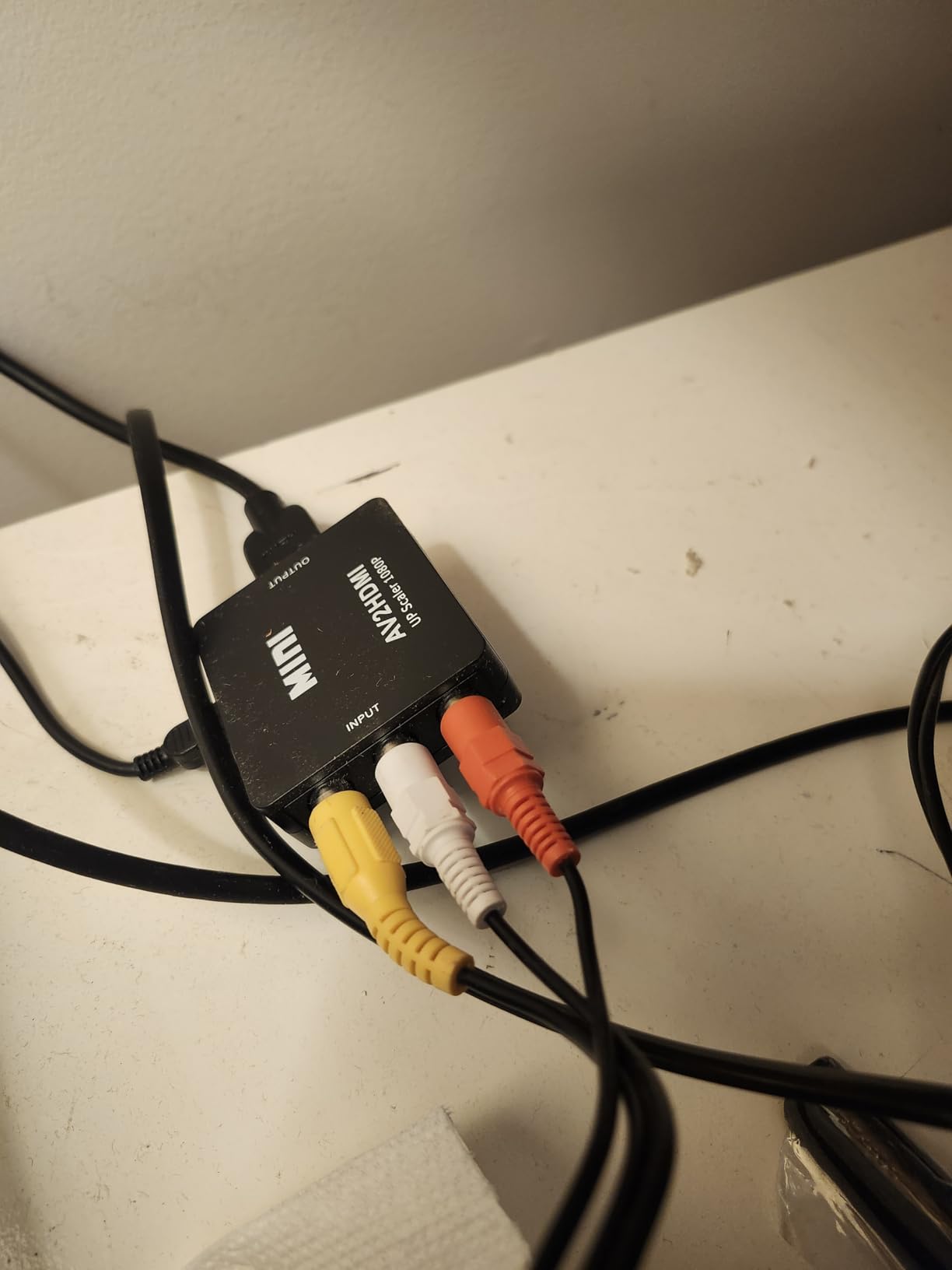 BD&M RCA to HDMI Converter, Composite to HDMI Adapter Support 1080P PAL/NTSC Compatible with PS one, PS2, PS3, STB, Xbox, VHS, VCR, Blue-Ray DVD Players customer photo 1