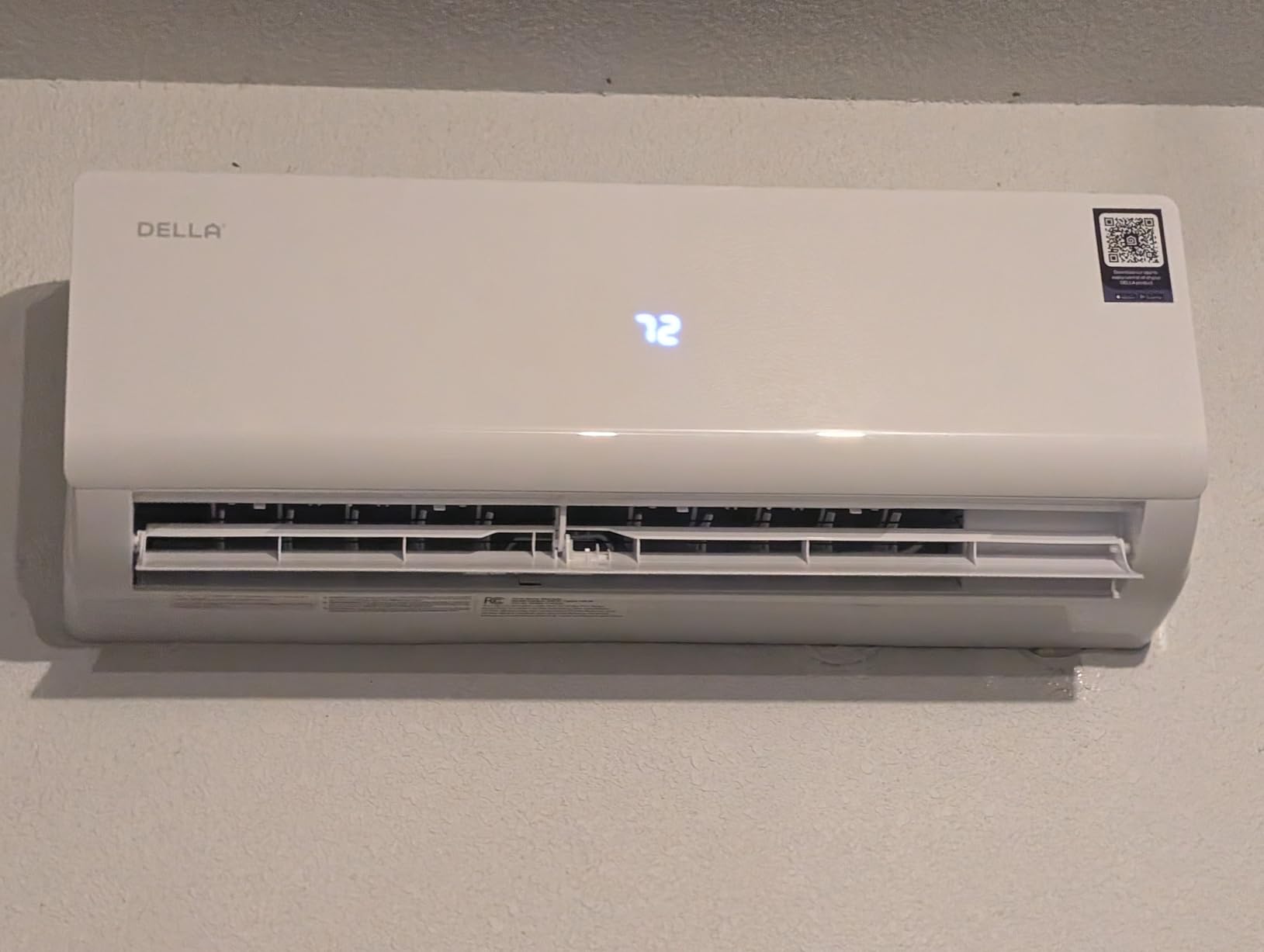 DELLA Vario Series 12000 BTU Mini Split Air Conditioner Work with Alexa with 1 Ton Pre-Charged Heat Pump Ductless Inverter System, 23 SEER2, Cools Up to 550 Sq. Ft,16.4ft Installation Kit Included customer photo 1