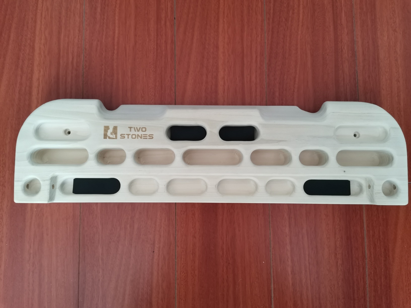 TWO STONES Wooden Hangboard Rock Climbing Pull Up Bar Designed Training for Climbing, Wooden Fingerboard Climbing Training Board for Building Core Strength and Endurance (CJ-HB2049) customer photo 1