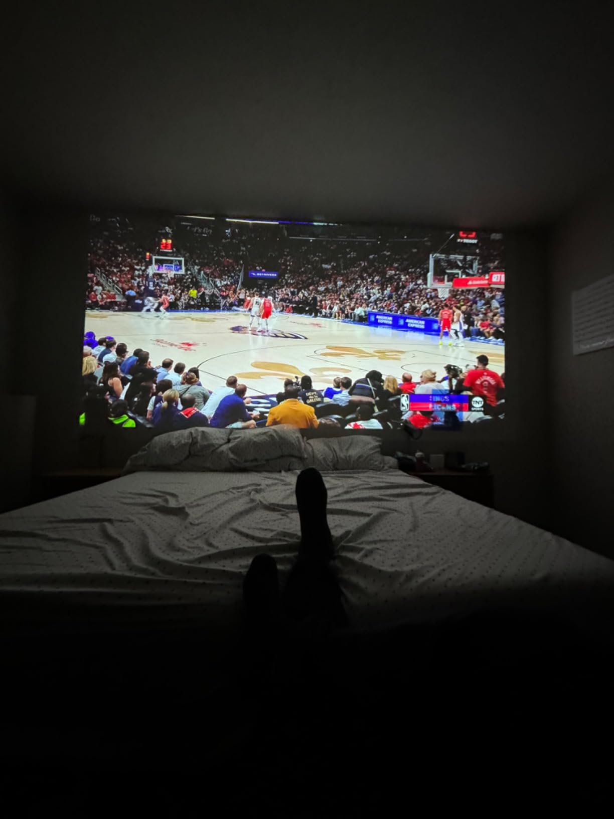 HORIZON 1080p FHD Projector 4K Supported Movie Projector, 1500 ISO Lumens, Harman Kardon Speakers, Android TV 10.0, Auto Focus, Auto Keystone Correction, Auto Object Avoidance, WiFi Bluetooth customer photo 2