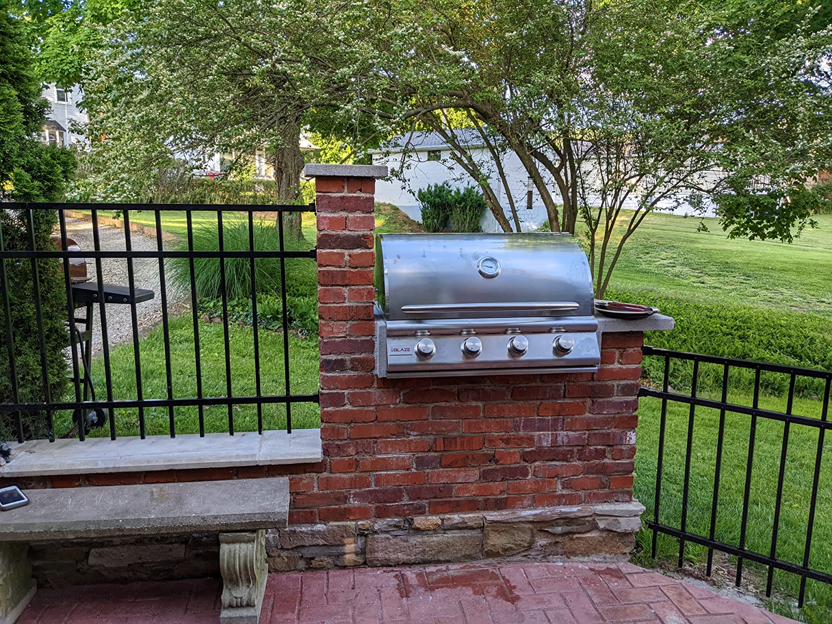 Blaze Prelude LBM Built-In Propane Gas Grill | 32-Inch 4-Burner BBQ with 56,000 BTUs | 304 Stainless Steel Construction | Flame Stabilizing Grids | BLZ-4LBM-LP customer photo 1