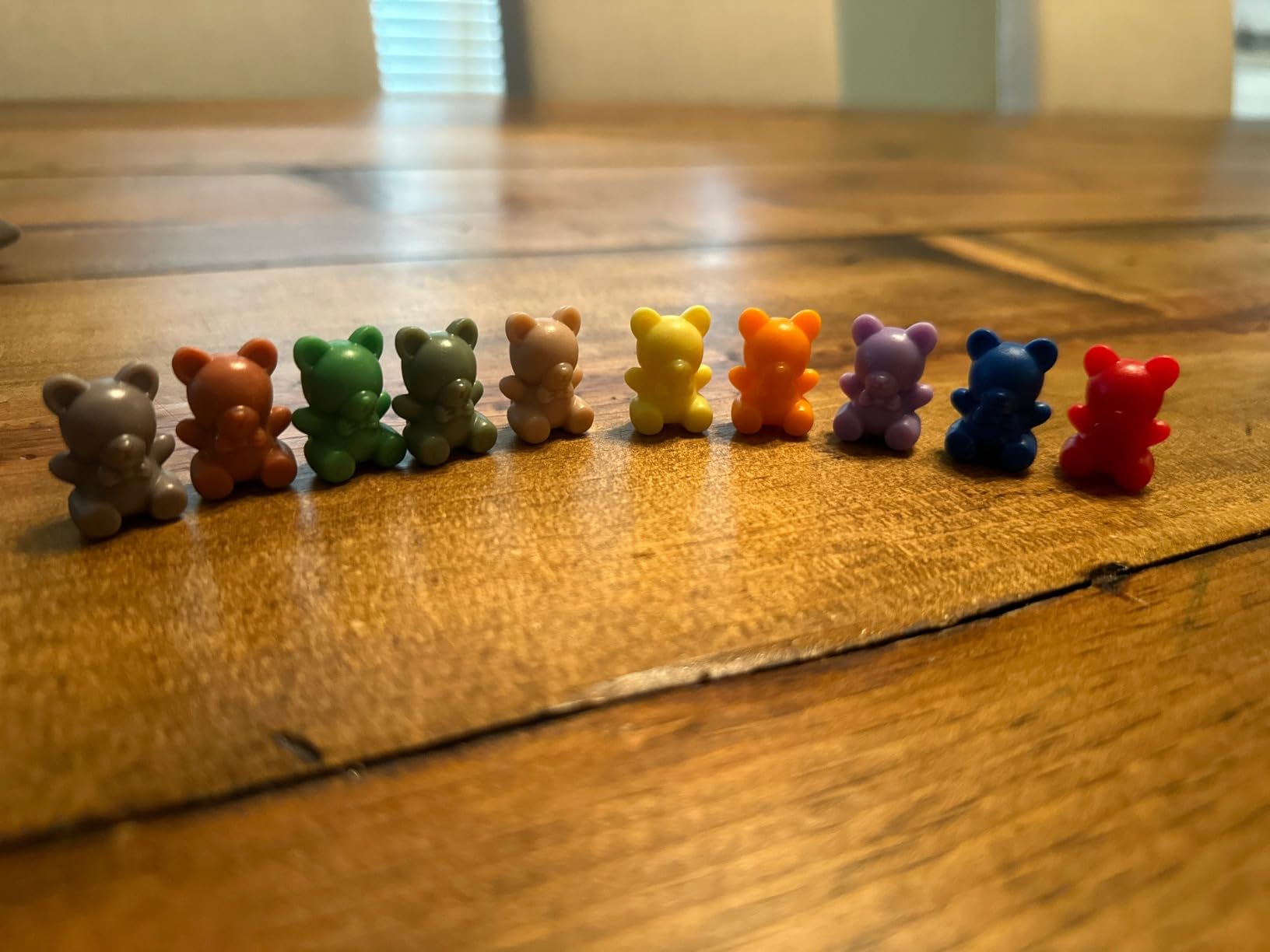 XINHUIDALSQ Rainbow Counting Bears Set of 60, 6 Colors Sorting Teddy Plastic Bears Math Manipulatives for Toddlers, 1 Inch Bear Conters Ages 3+ Kids customer photo 2
