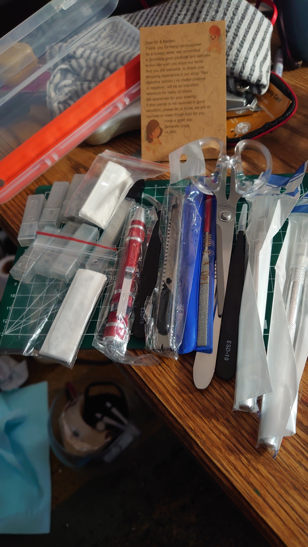 108 Pcs Pro Grade for Model Tool Kits, Hobby Tool Sets, Including Electric Polishing Machine & Tool Box, for Gundam Model Kits, Basic Model Building, Repairing and Remove, Art and Crafts etc customer photo 2