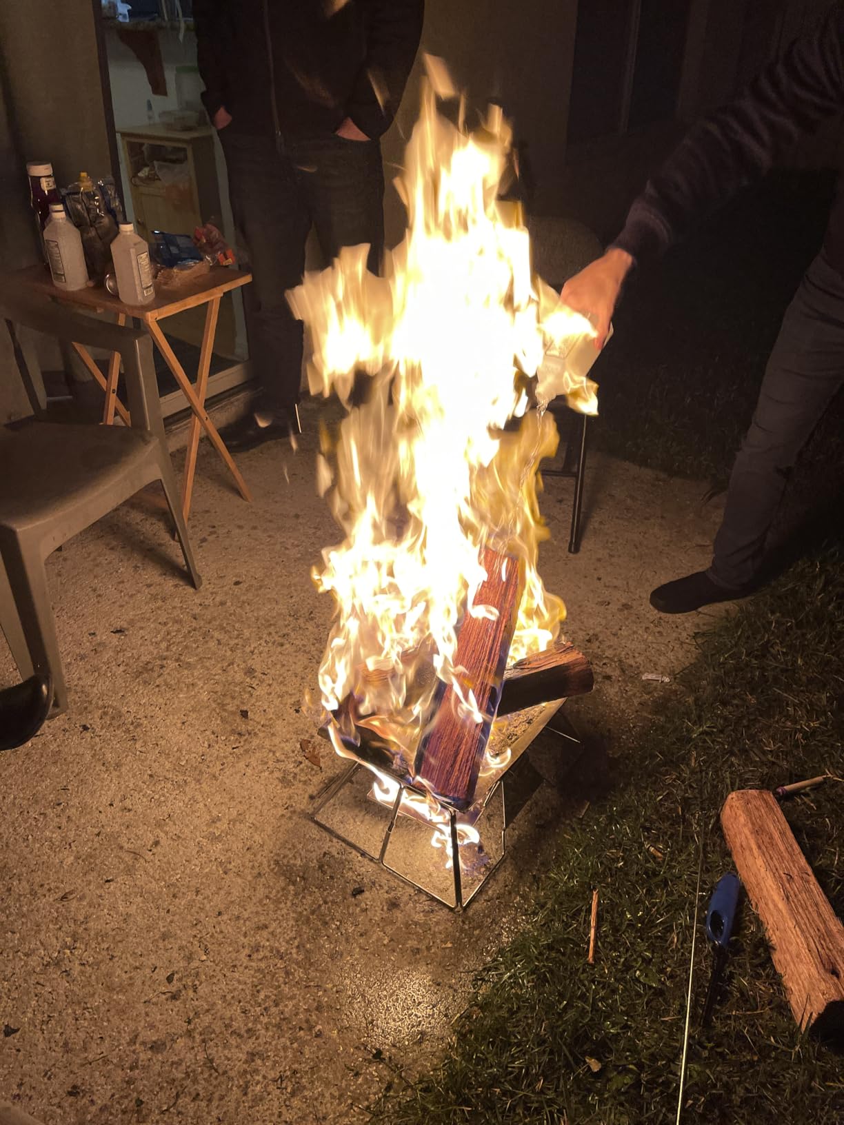 CAMPINGMOON Portable Campfire BBQ Grill 14 Inch Stainless Steel Folding Fire Pit Wood Burning Adjustable Height Outdoor Cooking RV Camping Carry Bag MT-2 customer photo 2