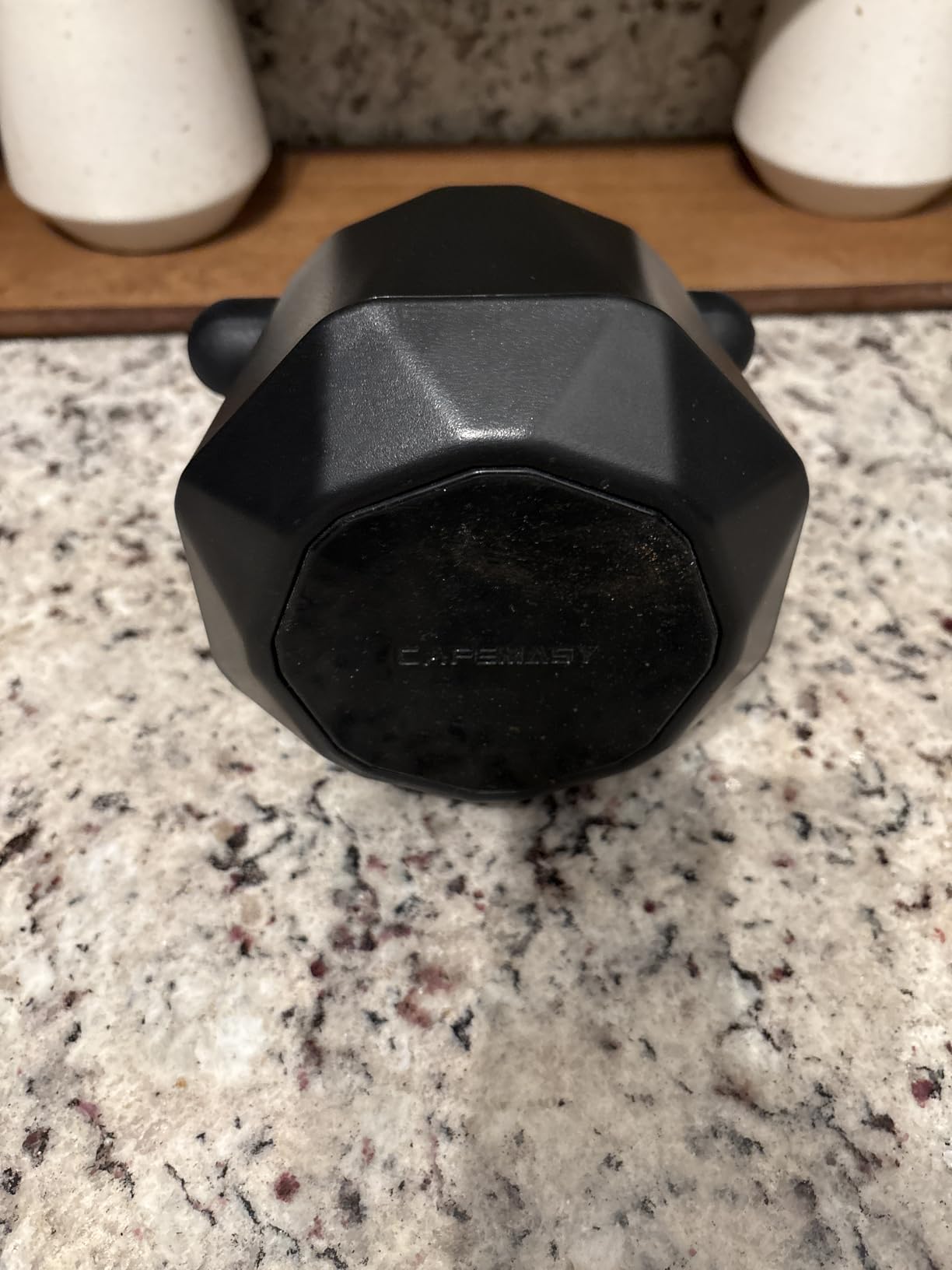 Coffee Knock Box Espresso Grounds - CAFEMASY Home Use Epsresso Accessories Unique Design Diamond Shape Mini Knock Box with Espresso Cleaning Brush customer photo 2