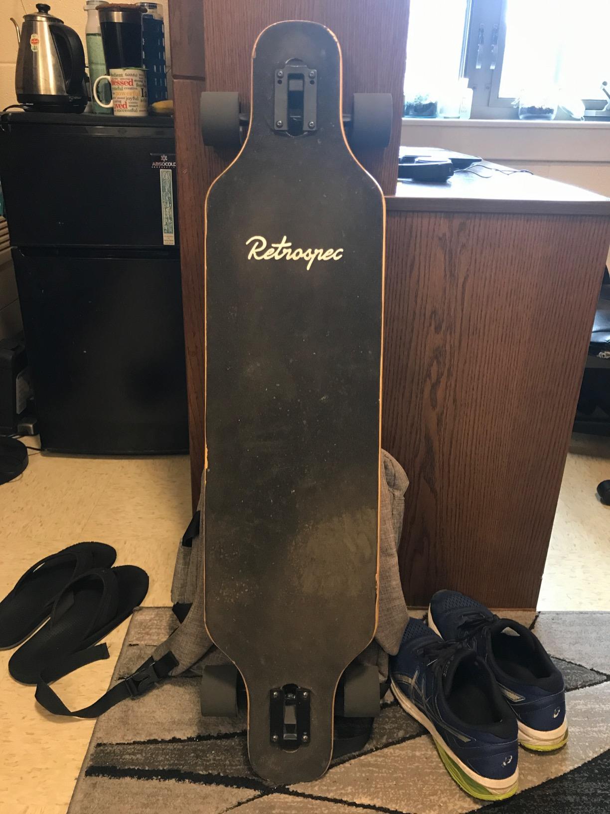 Retrospec Rift Drop-Through Longboard Skateboard Complete Canadian Maple Wood Cruiser w/Drop-Through Trucks for Commuting, Cruising, Carving & Downhill Riding customer photo 2