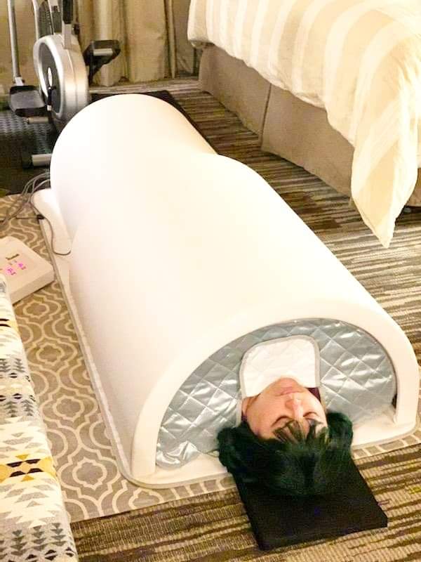 1Love Vital Pro Far Infrared Sauna Dome | Zero EMFs, ELFs & VOCs | 10 Minute Preheat | 1200W/110V Power | Personal Sauna | 1 Person Sauna | Portable Dry Sauna | Home Sauna customer photo 1