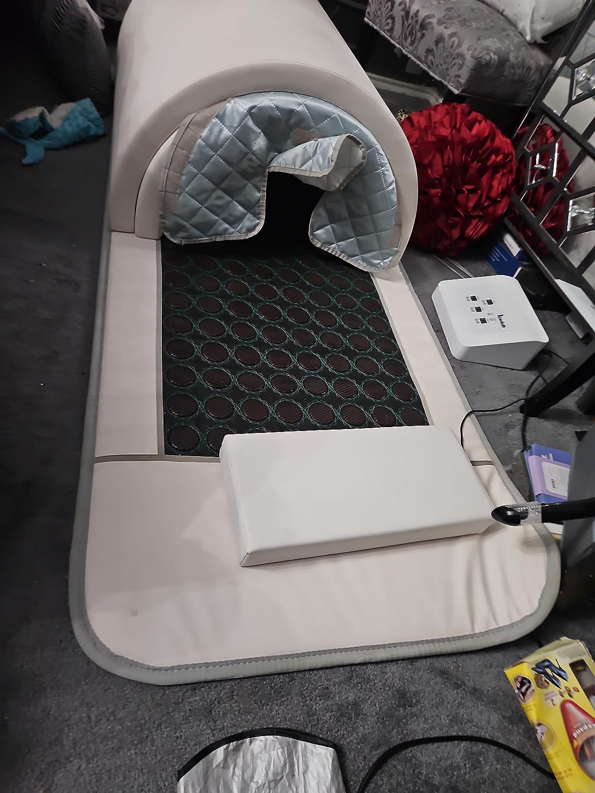 1Love Vital Pro Far Infrared Sauna Dome | Zero EMFs, ELFs & VOCs | 10 Minute Preheat | 1200W/110V Power | Personal Sauna | 1 Person Sauna | Portable Dry Sauna | Home Sauna customer photo 2