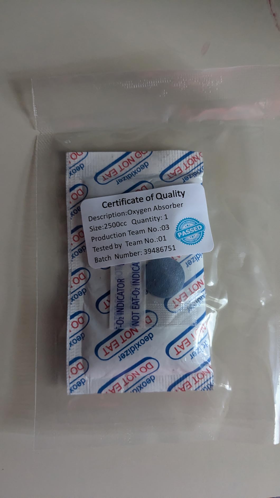 Wallaby 400cc Oxygen Absorbers for Long Term Food Storage 100 count (10х Packs of 10) Bulk - FDA Food Grade Packs for Vacuum Mylar Bag, Airtight Container Flour Sugar Cereal, Freeze Dryer & Dehydrator customer photo 1