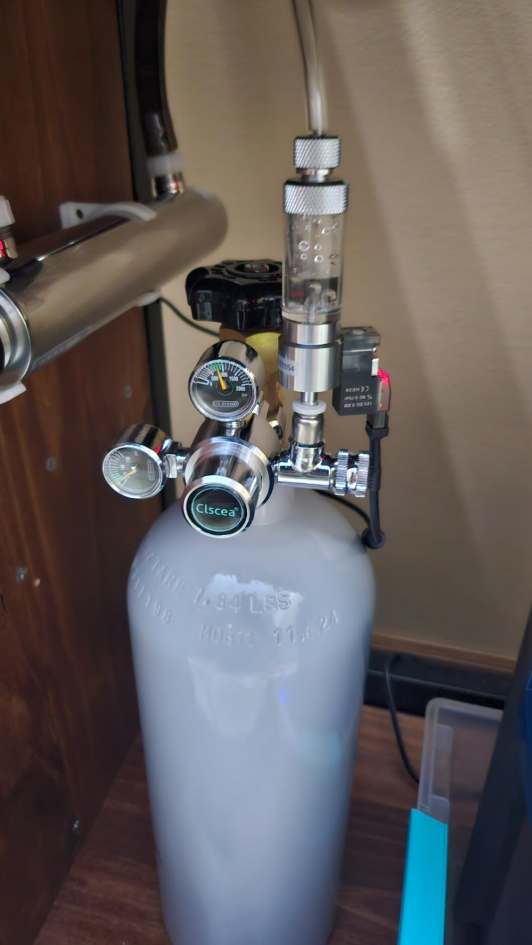 Aquarium CO2 Regulator Dual Pressure Gauge with Bubble Counter and Solenoid Valve customer photo 1