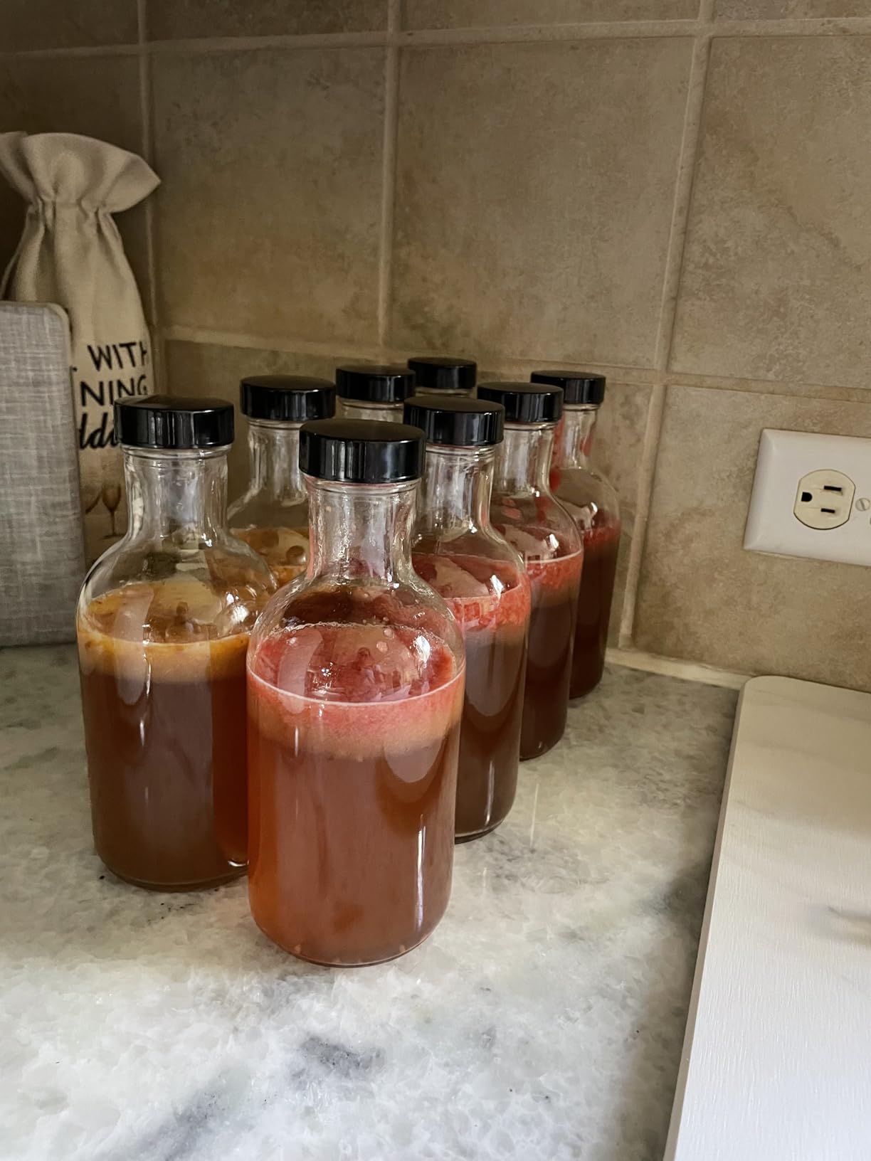 Craft A Brew - Kombucha Deluxe Starter Kit - For Home Brewing - Includes Kombucha Kit and SCOBY, plus 8 16oz Reusable Kombucha Bottles, Stainless Funnel and Strainer, and PH test Strips customer photo 1