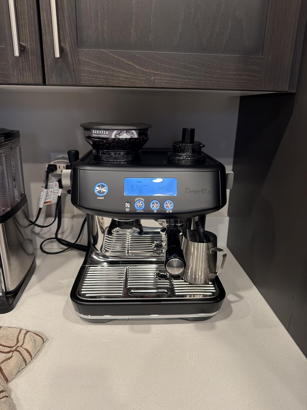 Breville Barista Pro Espresso Machine BES878BTR, Black Truffle customer photo 1