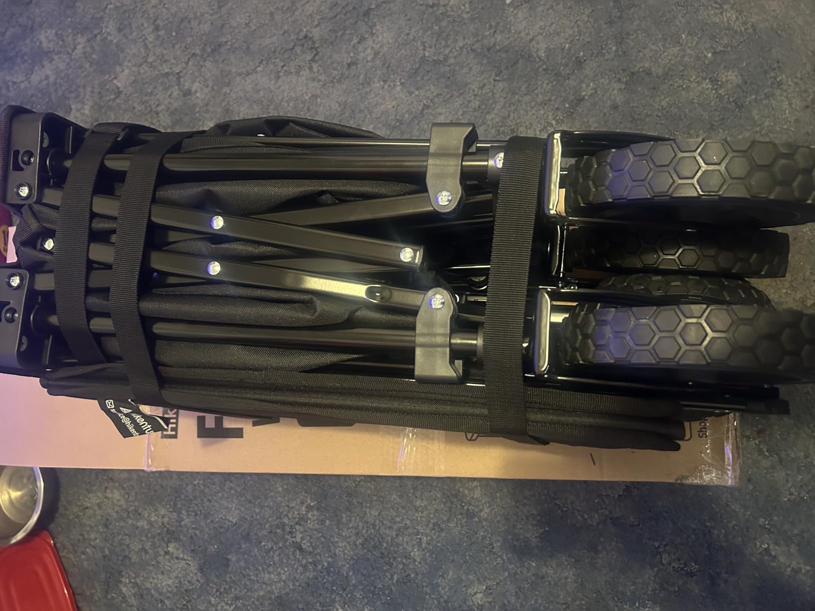 Hikenture Collapsible Wagon - 330LBS Capacity, Extra Large Foldable Wagon with All-Terrain Wheels, Utility Beach Cart for Outdoor Garden customer photo 2