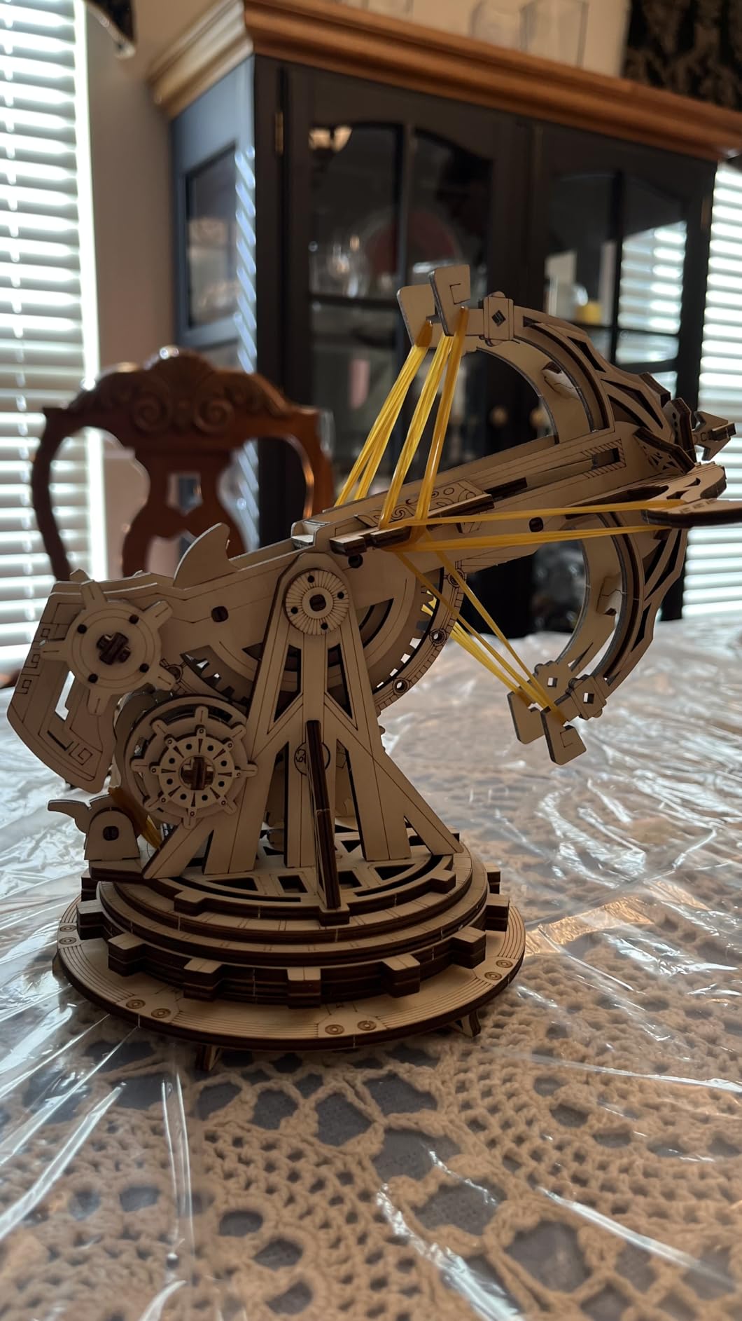 Rowood 3D Wooden Puzzles Catapult Kit for Adults, DIY Catapult Mechanical Wooden Model Kits Toys to Build for Adult, Cool Birthday Gift Choice customer photo 1