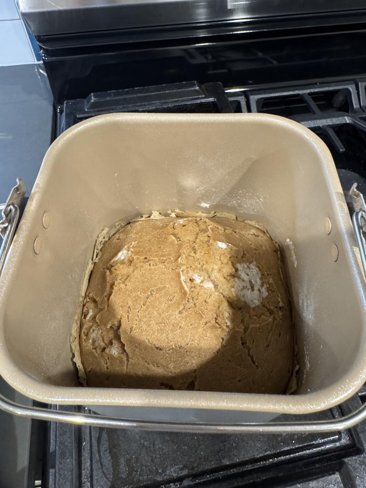 Neretva Bread Maker, 20-IN-1 2LB Bread Machine Dual Heater Bread Maker Machine Automatic with Nonstick Ceramic Pan, 15H Timer & 1H Keep Warm Set, Low Noise, Stainless Steel Breadmaker Recipe-Silver customer photo 2