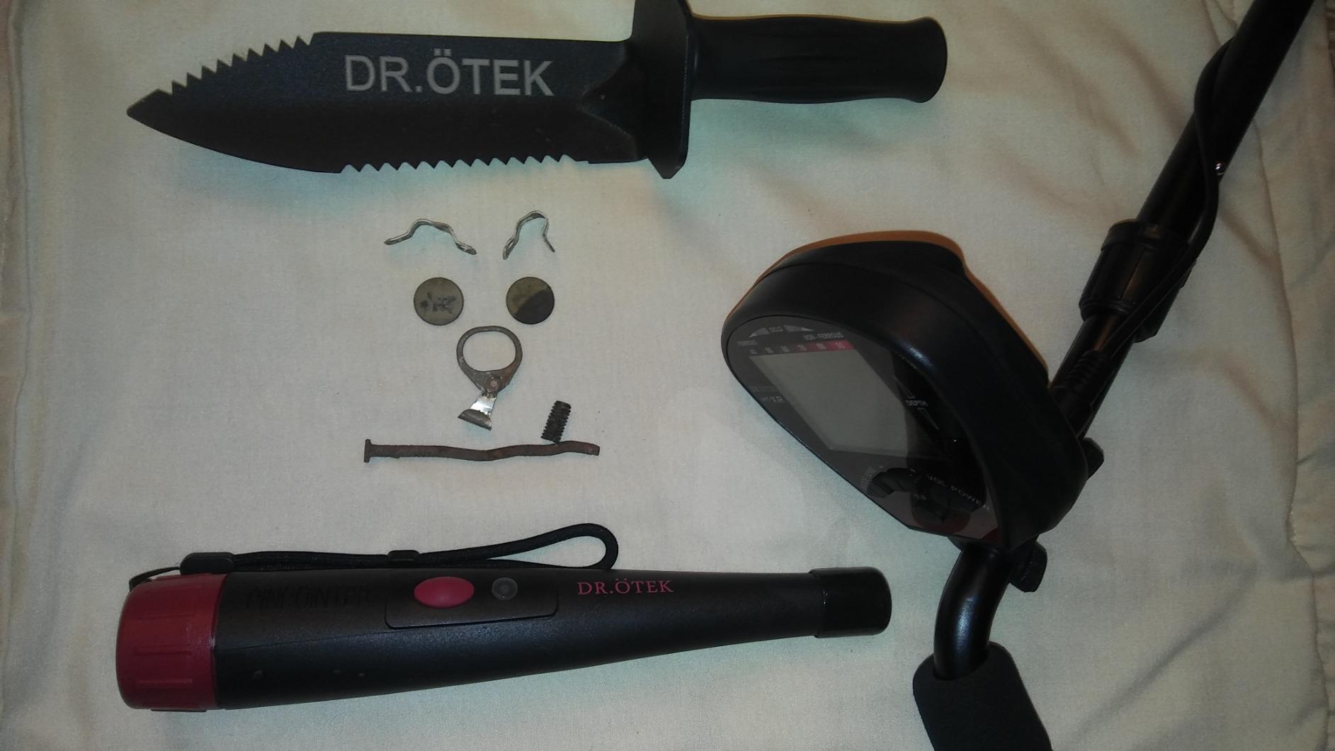 DR.ÖTEK Metal Detector for Adults, Professional Metal Detectors Waterproof with 10
