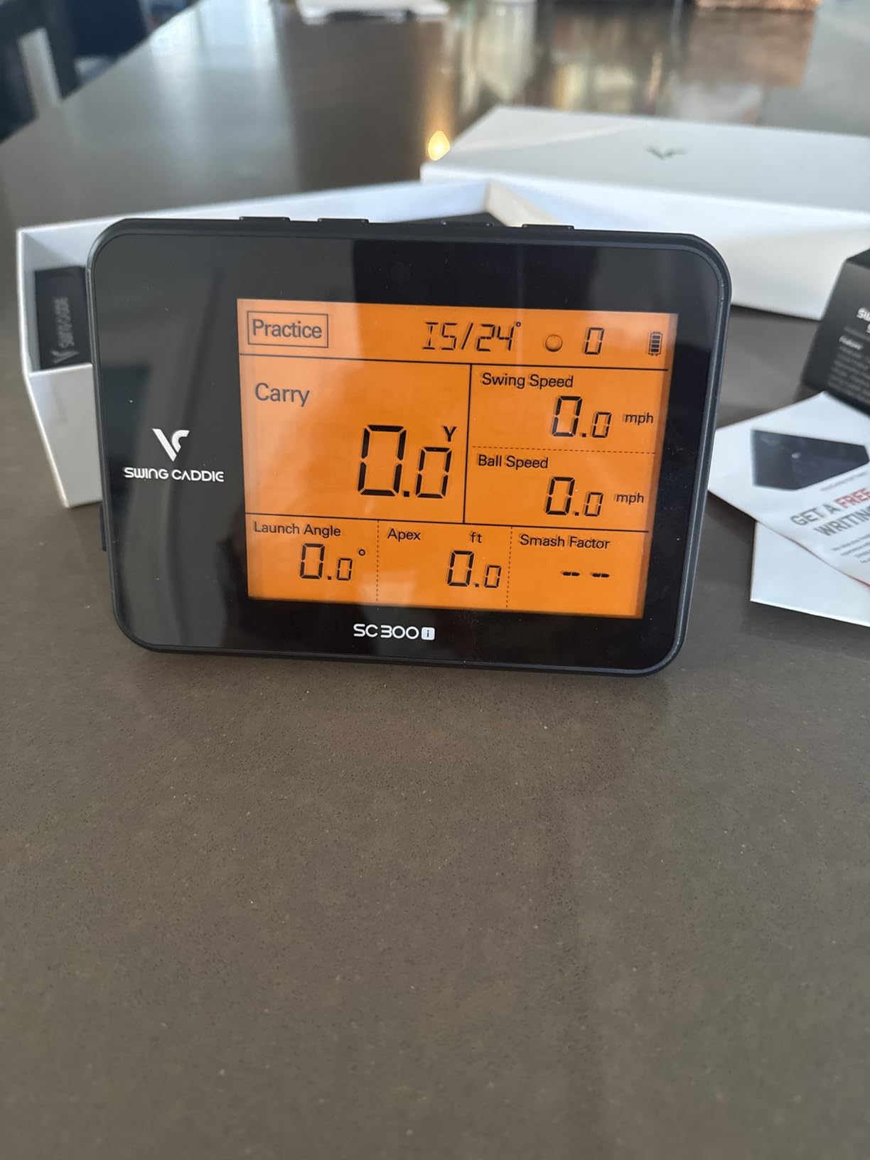 Portable Golf Launch Monitor and Swing Analyzer with Real-Time Shot Data Tracking - Ideal Golf Swing Trainer/Training Equipment for Indoor or Outdoor Use, 12-Hr Battery Life customer photo 1