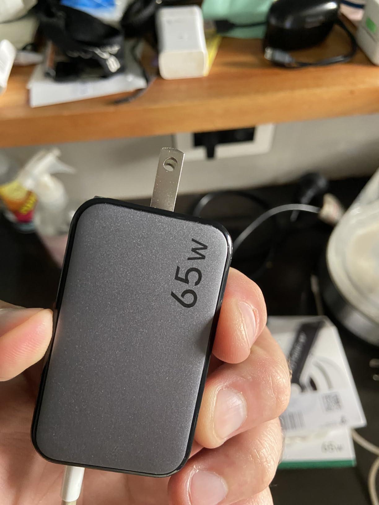 UGREEN Nexode 65W GaN USB C Wall Charger, 3-Port Compact Foldable Fast Charger Power Adapter for iPhone 17/16/15 Series, Galaxy S25/S24, Pixel 10/9, MacBook Pro/Air, Dell XPS, iPad Pro (Black) customer photo 1