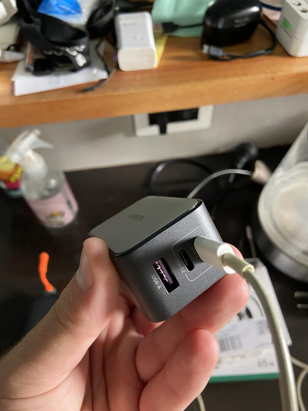 UGREEN Nexode 65W GaN USB C Wall Charger, 3-Port Compact Foldable Fast Charger Power Adapter for iPhone 17/16/15 Series, Galaxy S25/S24, Pixel 10/9, MacBook Pro/Air, Dell XPS, iPad Pro (Black) customer photo 2