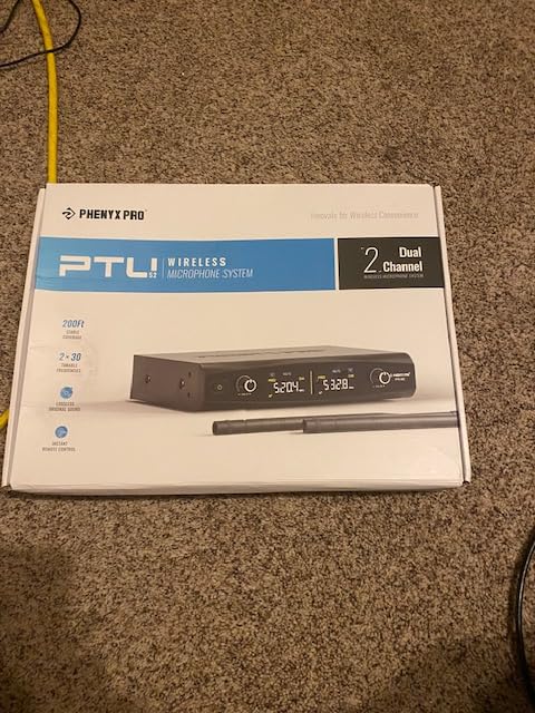 Phenyx Pro Wireless Microphone System,Metal Wireless Mic Set w/Handheld/Bodypack/Headset/Lapel Mics,2 x 30 UHF Frequencies, 200 ft Range, Cordless Mic for Singing, Karaoke, Church (PTU-52-1H1B) customer photo 1