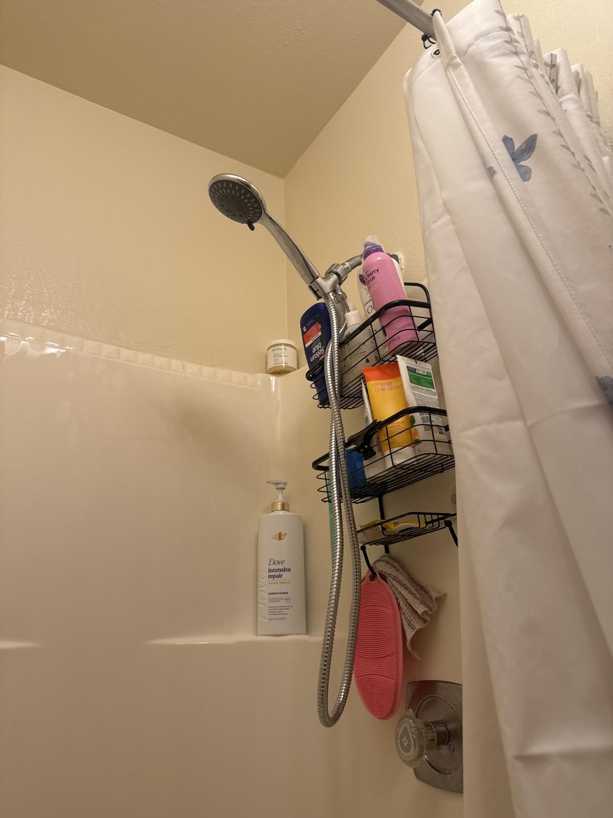 High Pressure Handheld Shower Head Briout 5-Settings Powerful Water Spray Shower Head against Low Pressure Water Flow with Stainless Hose and Adjustable Mount customer photo 1