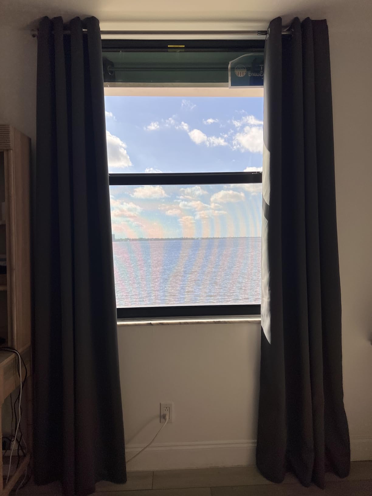 Joydeco Blackout Curtains for Bedroom 84 Inch - Black Out Curtains with Grommets Thermal Insulated Room Darkening Light Blocking, Noise Reducing & Wrinkle-Free Drapes for Living Room Windows, 2 Panels customer photo 1