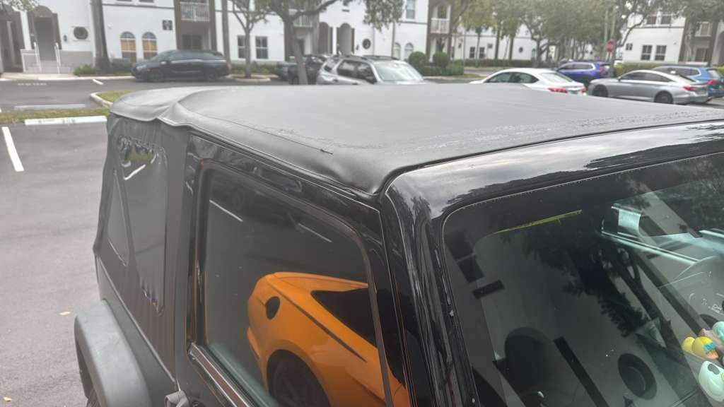 TACTIK Fabric Only Replacement Soft Top, Black Diamond - Fits Jeep Wrangler JK 2-Door - Custom-Fit Fabric Roof with Removable Side and Back Window (2013-2018 Wrangler JK 2-Door) customer photo 2