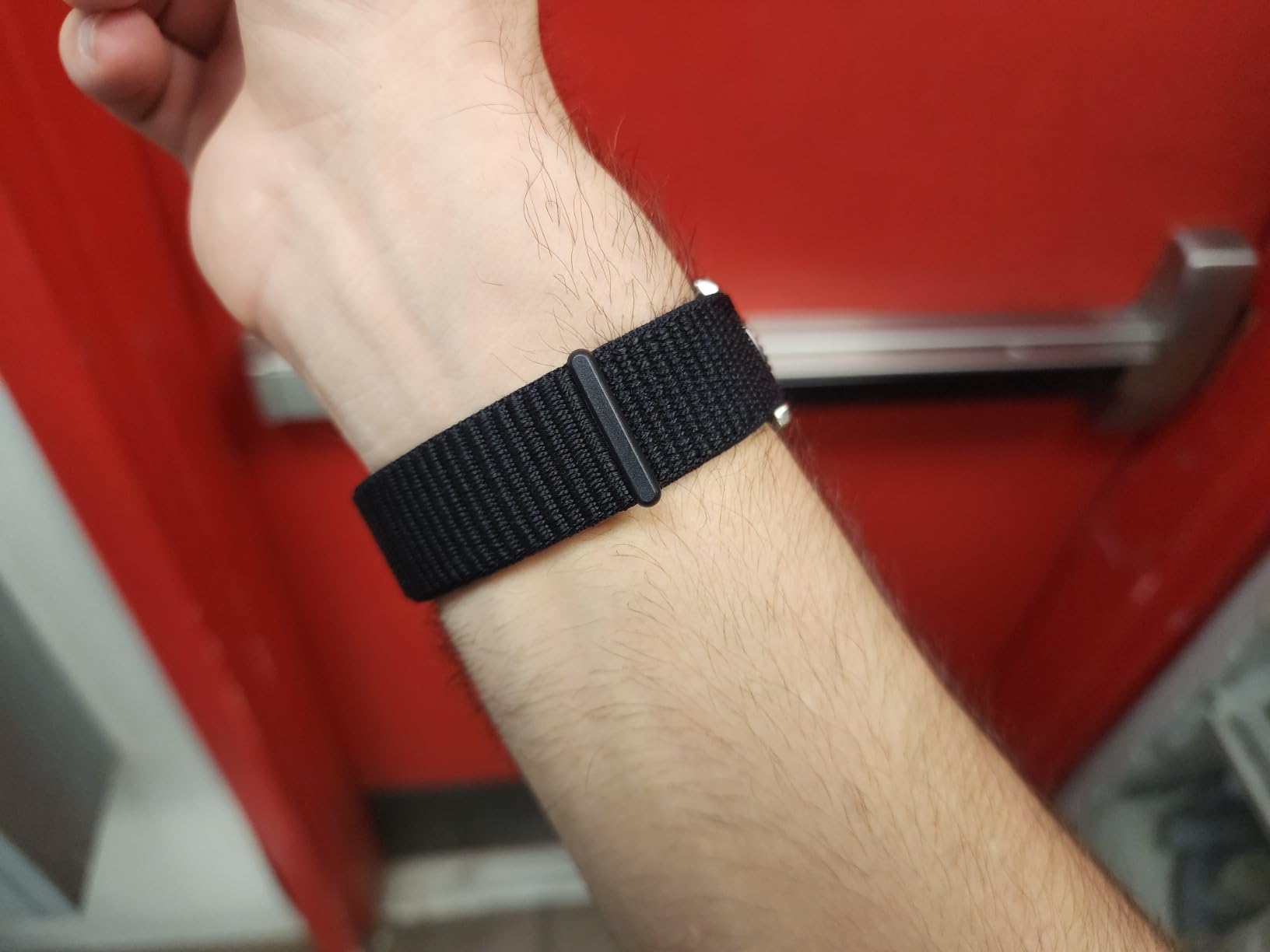 Abanen Hook and Loop Quick Dry Watch Band for Fenix 8 47mm/ epix Pro 47mm / Fenix 7/6/5, 22mm Woven Nylon Ultralight Sport Wristband Strap for Garmin Instinct 2, Instinct 3 45mm customer photo 1