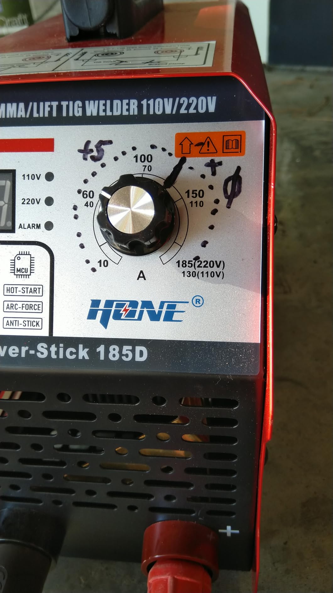 HONE Stick Welder, 110V/220V Actual 140Amp ARC Welder Machine, IGBT Inverter Digital Display LCD Welding Machines with Hot Start Arc Force Anti-Stick, High Efficiency for 1/16