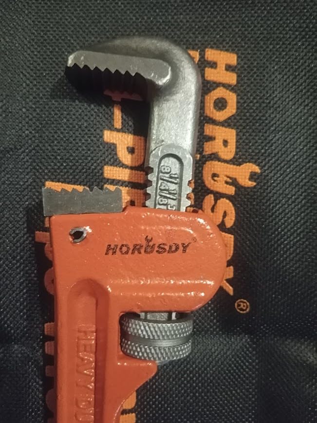 HORUSDY 4 Pack Heavy Duty Pipe Wrench Set, Adjustable 8