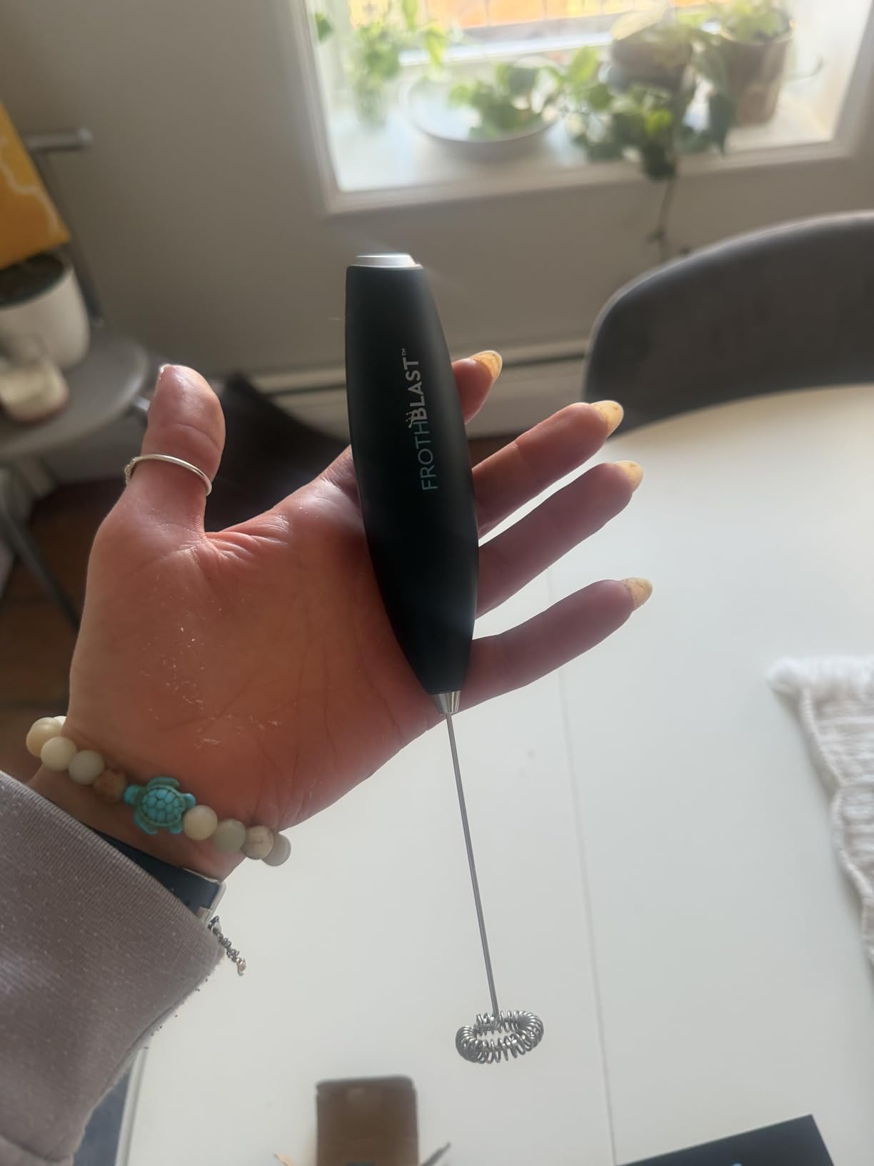 Milk Frother Handheld for Coffee (Foam Maker) Whisk Drink Mixer for Lattes, Cappuccino, Frappe, Matcha, Hot Chocolate customer photo 2