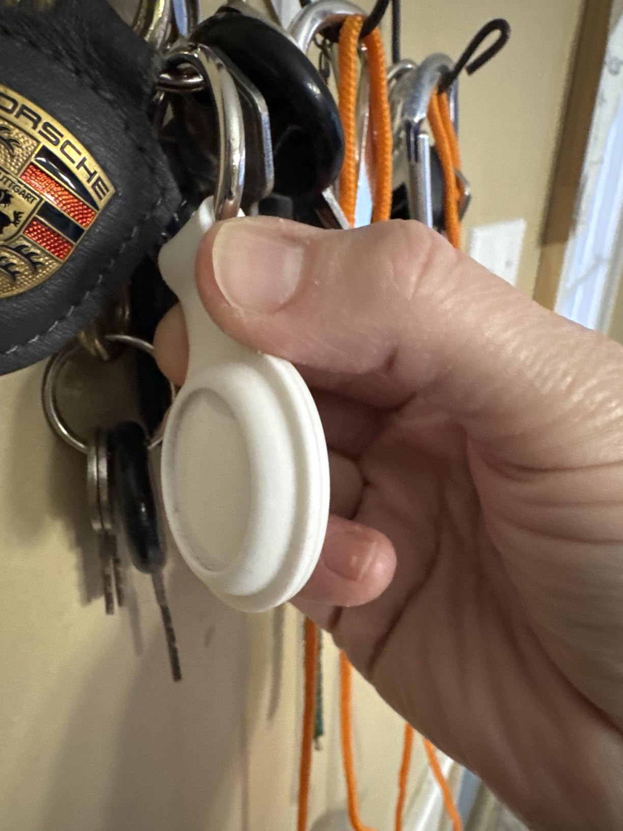 Compatible with AirTag Holder Case Keychain 4 Pack, for AirTag 2nd & 1st Generation Key Chain Ring Case Cover for Air Tag Holder GPS Tracker Air Tag 2nd gen Finders Air Tagholder for Kids, Bags, Luggages customer photo 1