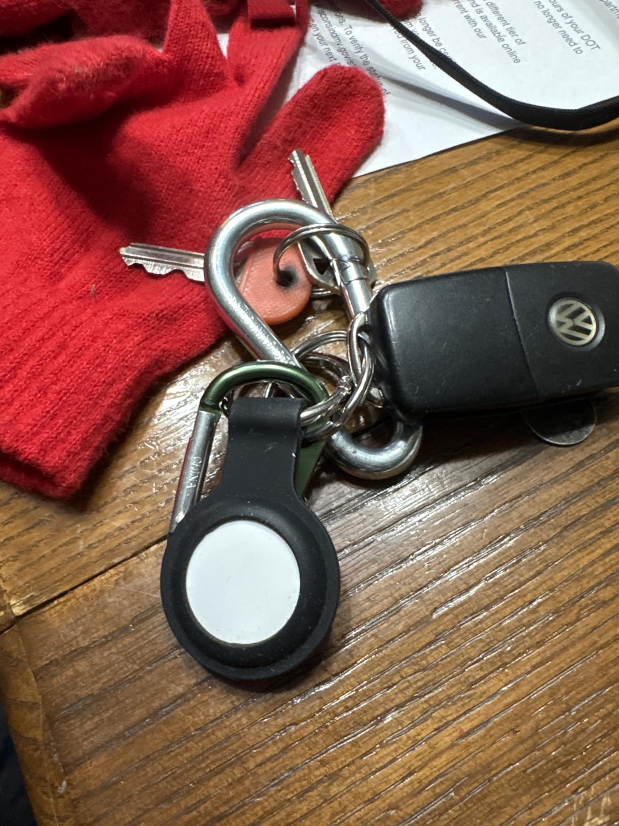 Compatible with AirTag Holder Case Keychain 4 Pack, for AirTag 2nd & 1st Generation Key Chain Ring Case Cover for Air Tag Holder GPS Tracker Air Tag 2nd gen Finders Air Tagholder for Kids, Bags, Luggages customer photo 2