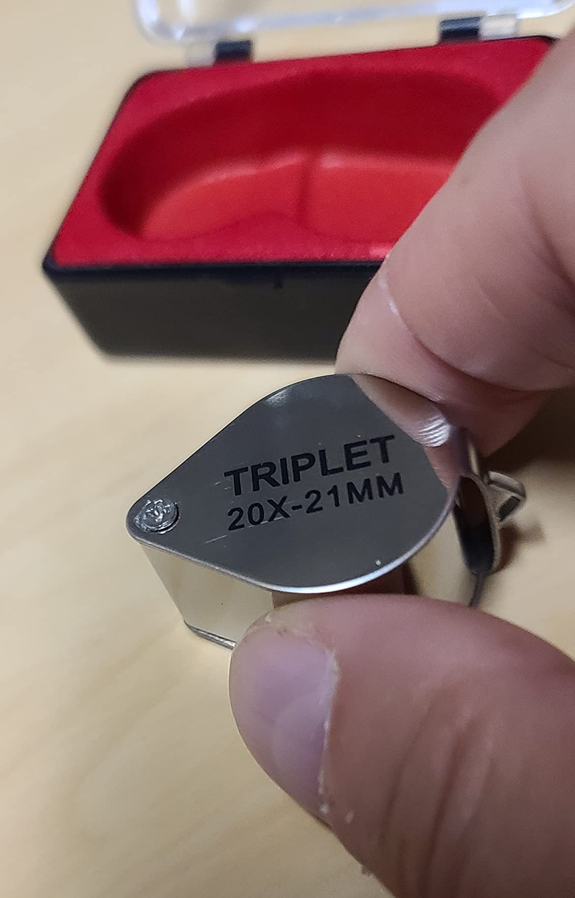 Frienda 3 Pieces Jewelers Eye Loupe Set 10X, 20X and 30X Pocket Jewelry Loupe, Jewelers Eye Magnifying Glass Magnifier for Jewelry Coins Gems Stamps Watches Supplies(Silver,Triplet Style) customer photo 1