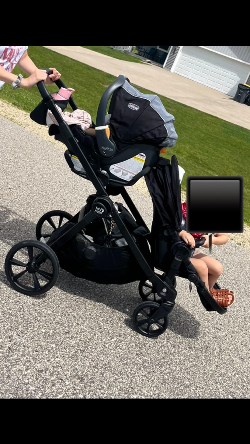 Baby Jogger City Select 2 Single-to-Double Modular Stroller Eco Collection Lunar Black customer photo 1