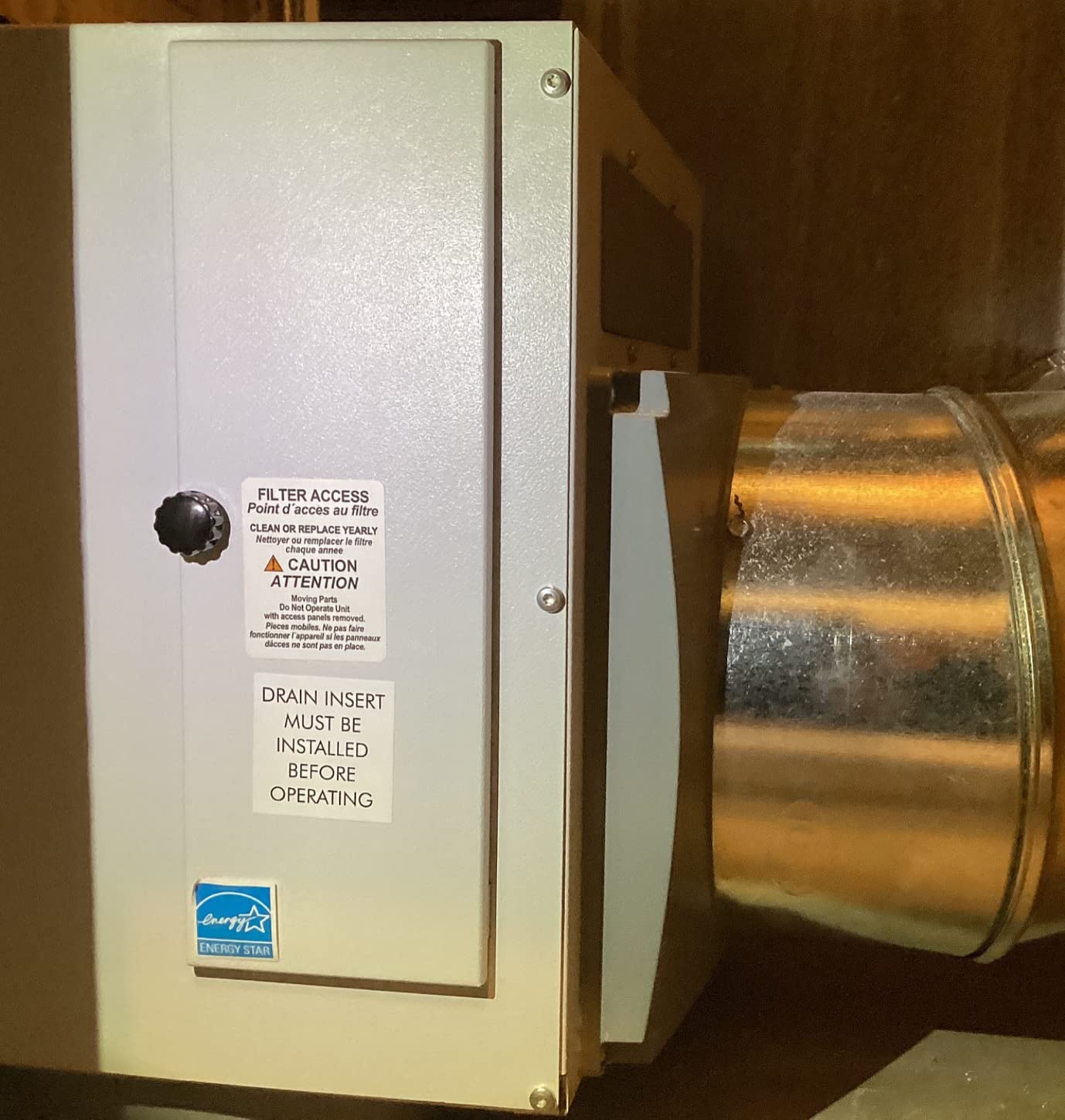 AprilAire E100 Pro 100-Pint Whole-House Dehumidifier, Energy Star Certified, Commercial-Grade Whole-Home Dehumidifier for Basement, Crawlspace, or Whole House up to 5,500 sq. ft. customer photo 1