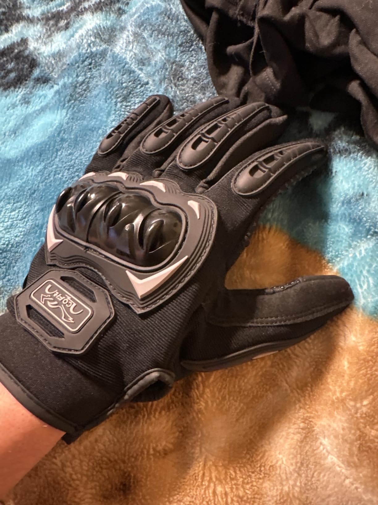COFIT Motorcycle Gloves Breathable, Touchscreen Motorbike Gloves Anti-Slip with Good Grip Hard Knuckles Protection for Men Women Motocross, BMX ATV MTB Cycling, Road Racing customer photo 2
