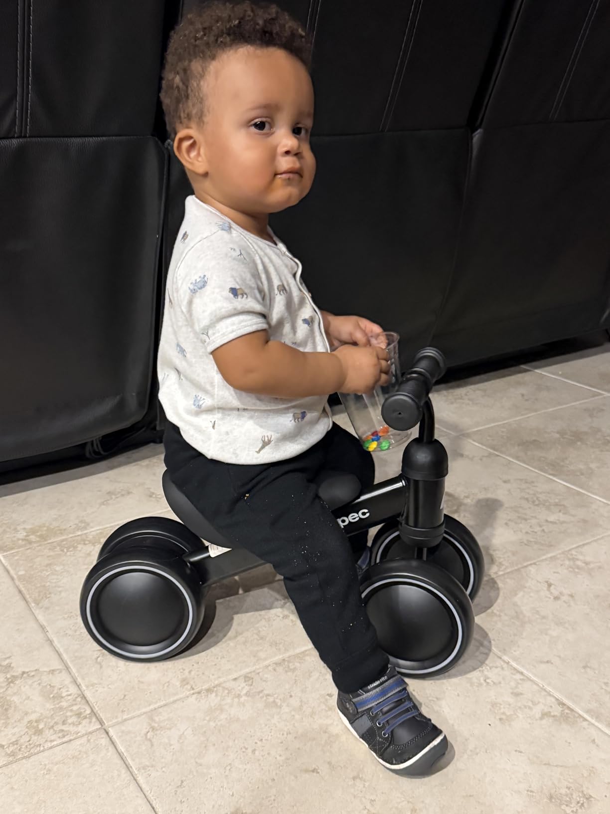 Retrospec Cricket Baby Balance Bike, 4-Wheel Ride-On Toy for Ages 12-24 Months - First Bike & Toddler Bike for 1 Year Old Boys & Girls, First Birthday Gift customer photo 1