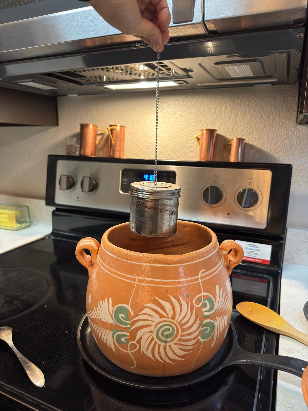 Reinmoson 2 Pack Large Tea Ball Infuser for Loose Leaf Tea & Spice Ball for Cooking Soup, 304 Stainless Steel, Threaded Lid, Chain Hook, Extra Fine Mesh Tea Strainer Ball for Herb, Iced Tea customer photo 1