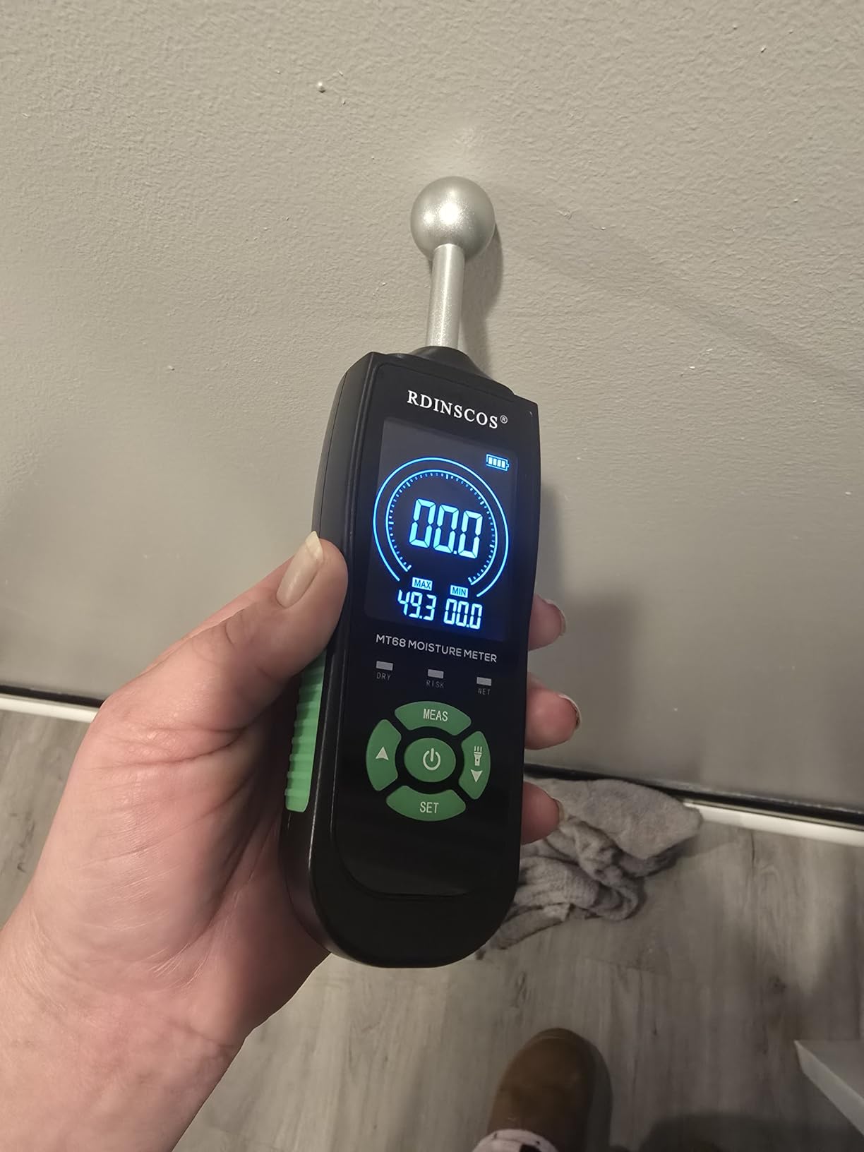 Wood Moisture Meter for Wood, Like Hardwood and Softwood Replaceable Pin Moisture Tester with Batteries customer photo 2