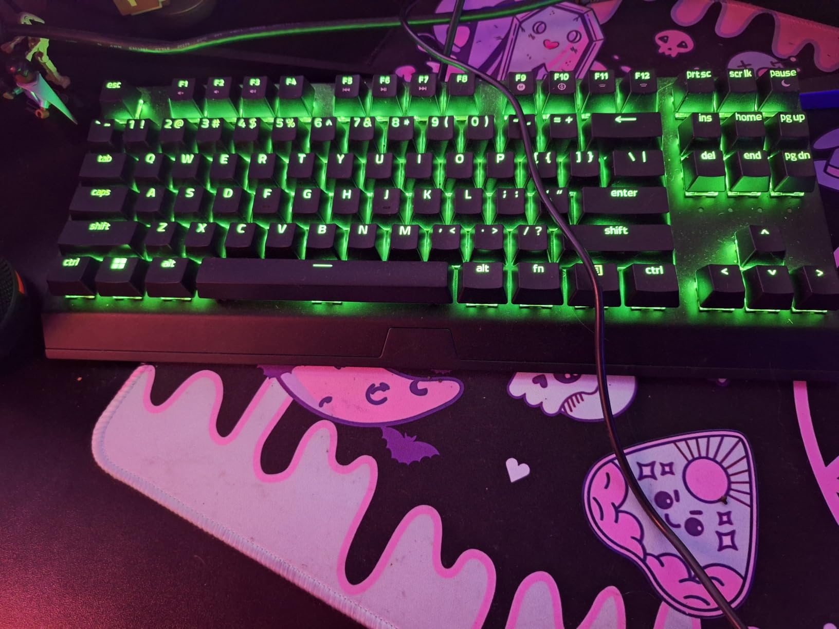 Razer BlackWidow V3 TKL Mechanical Gaming Keyboard: Yellow Mechanical Switches Linear & Silent - Chroma RGB - Compact Form Factor - Programmable Macros Snap Tap customer photo 1
