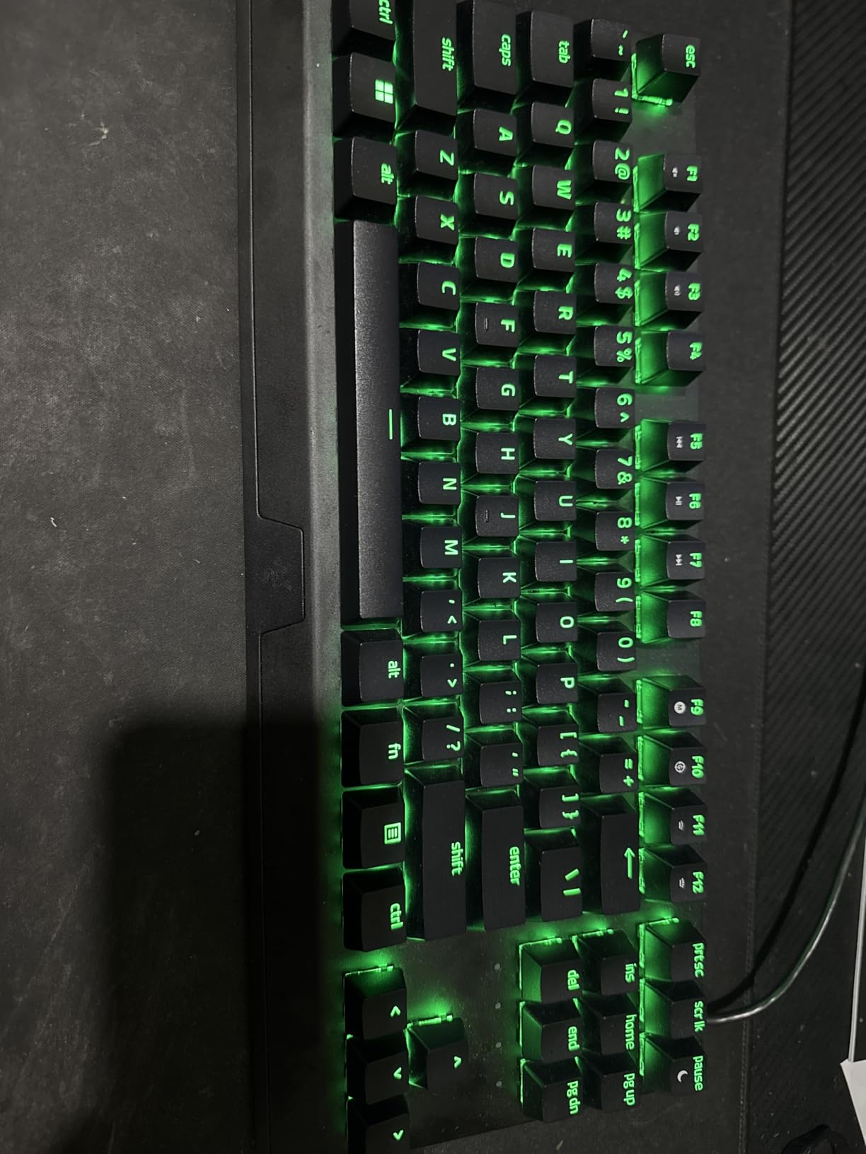 Razer BlackWidow V3 TKL Mechanical Gaming Keyboard: Yellow Mechanical Switches Linear & Silent - Chroma RGB - Compact Form Factor - Programmable Macros Snap Tap customer photo 2