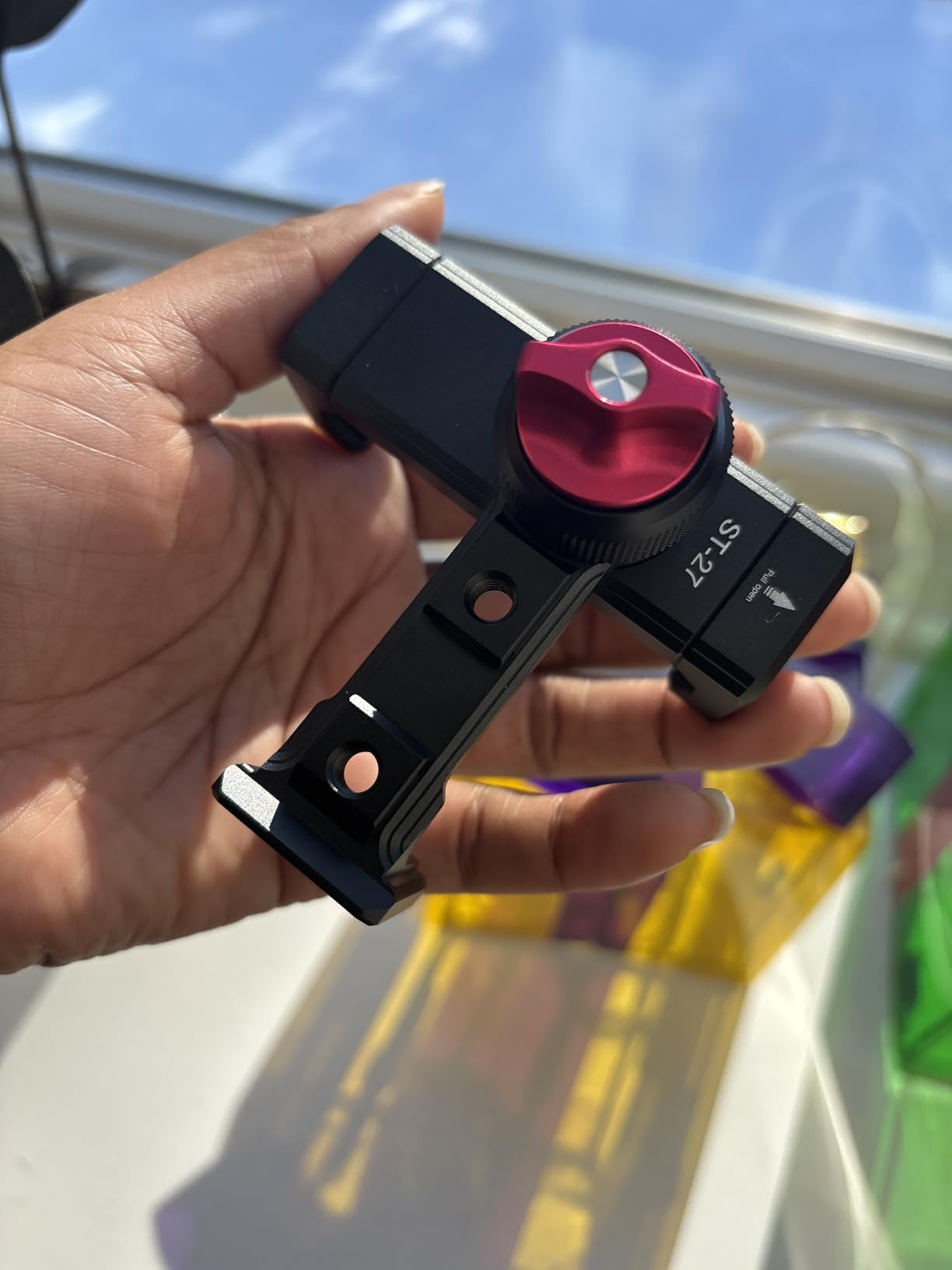 Metal Phone Tripod Mount 3 Cold Shoes & Arca Port, 360° Smartphone Tripod Adapter for iPhone 17 16 15 Cell Phone Stand Holder for Desktop Video Live Streaming Vlogging Rig customer photo 2