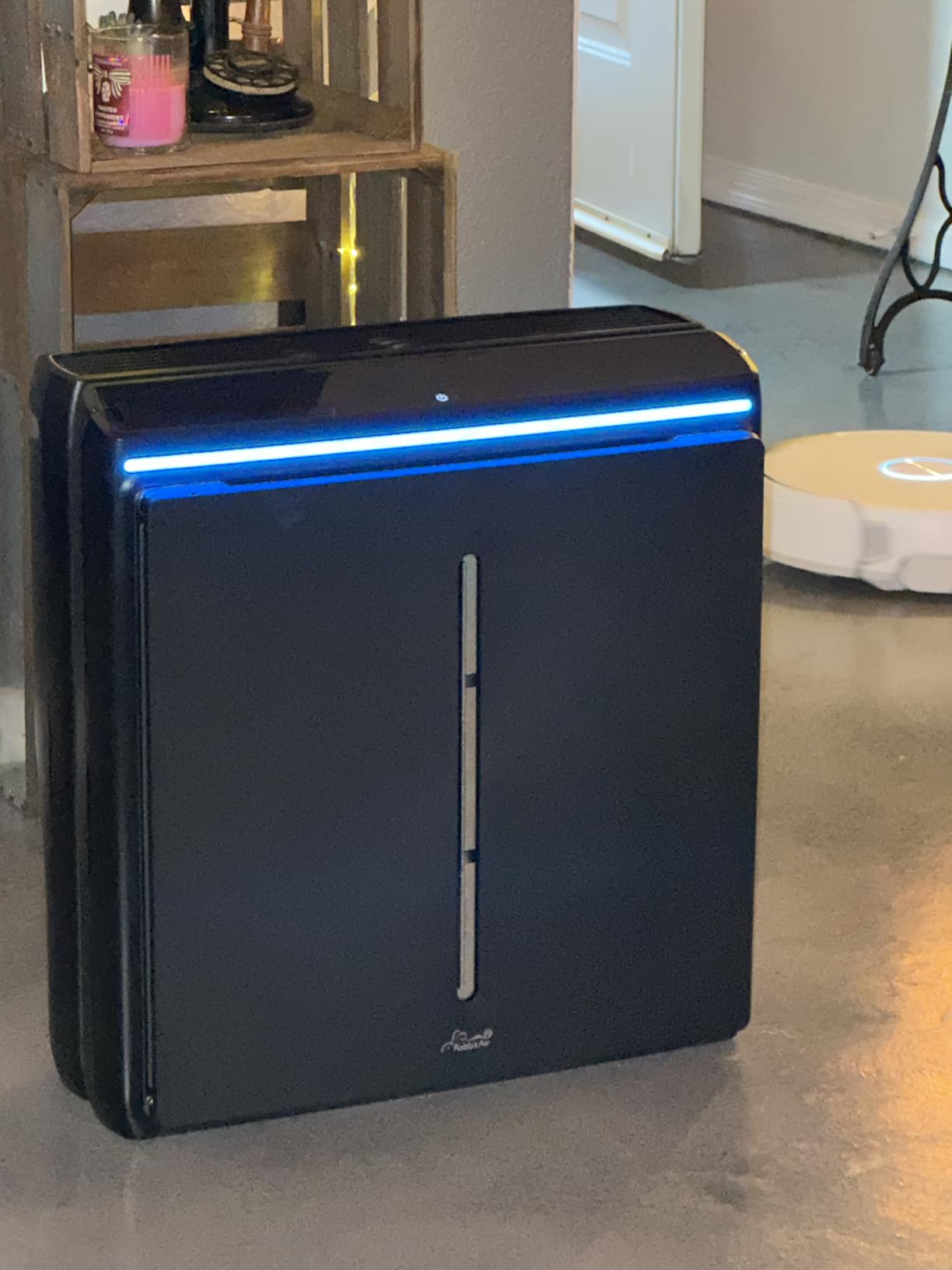 Rabbit Air A3 SPA-1000N Air Purifier HEPA Filter - Ultra Quiet, WiFi-enabled, Wall Mountable HEPA Air Purifiers for Home, Pet Dander, Animal Hair, Dust, Odors, VOCs - Pet Allergy Filter, Black customer photo 1