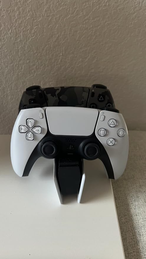 NexiGo Enhanced PS5 Controller Charger with Thumb Grip Kit, Fast Charging AC Adapter, DualSense Charging Station Dock for Dual PlayStation 5 Controllers with LED Indicator, Black customer photo 1