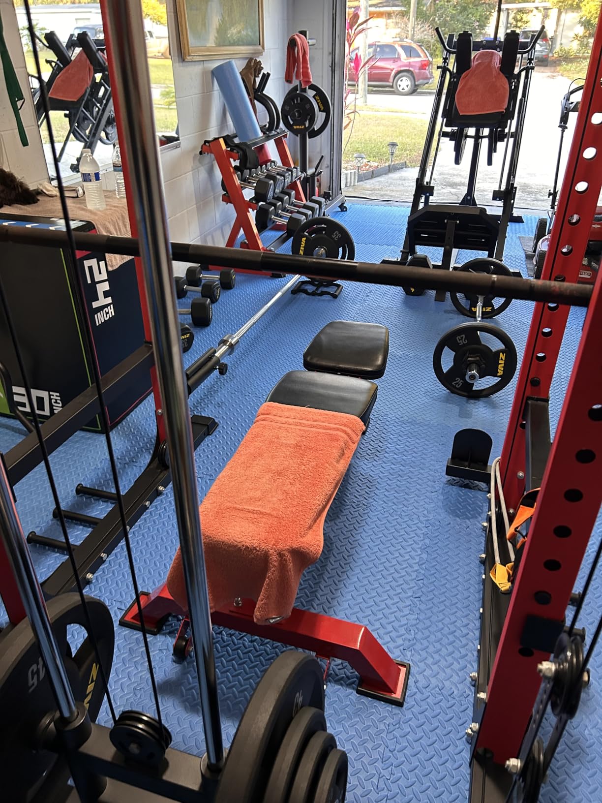 ZIVA Olympic Weight Plate - Premium Urethane-Coated Grip Disc with 2