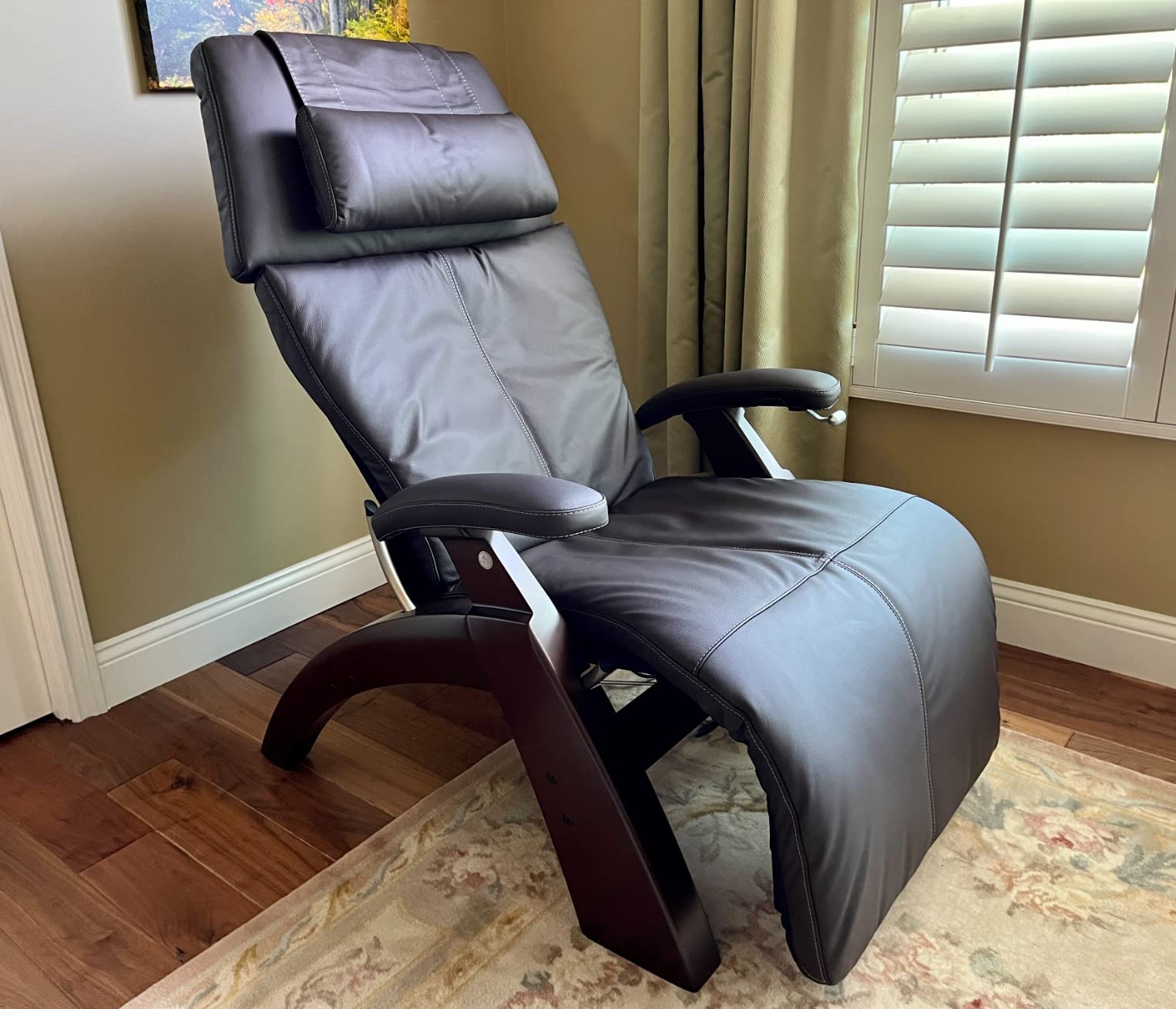 Human Touch Perfect Chair PC-350 Power Recliner - Zero Gravity Electric Chair for Adults, Breathable Top Grain Leather, Lumbar Support, Living Room & Home Office customer photo 1