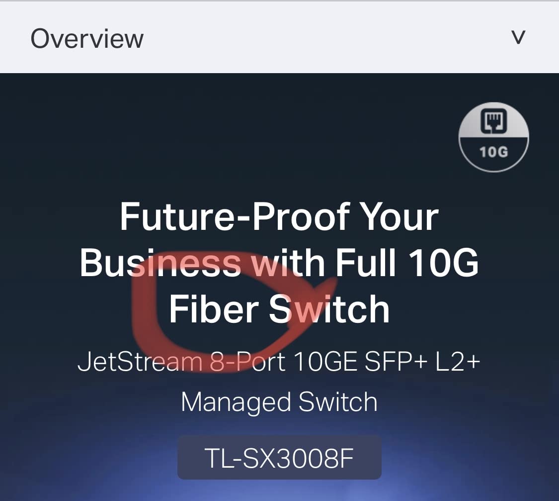 TP-Link Omada SX3008F | 8 Port 10G SFP+ Enterprise Level Switch | L2+ Smart Managed | Omada SDN Integrated | IPv6 | Static Routing | L2/L3/L4 QoS, IGMP & LAG | 5 Year Manufacturer Warranty customer photo 1