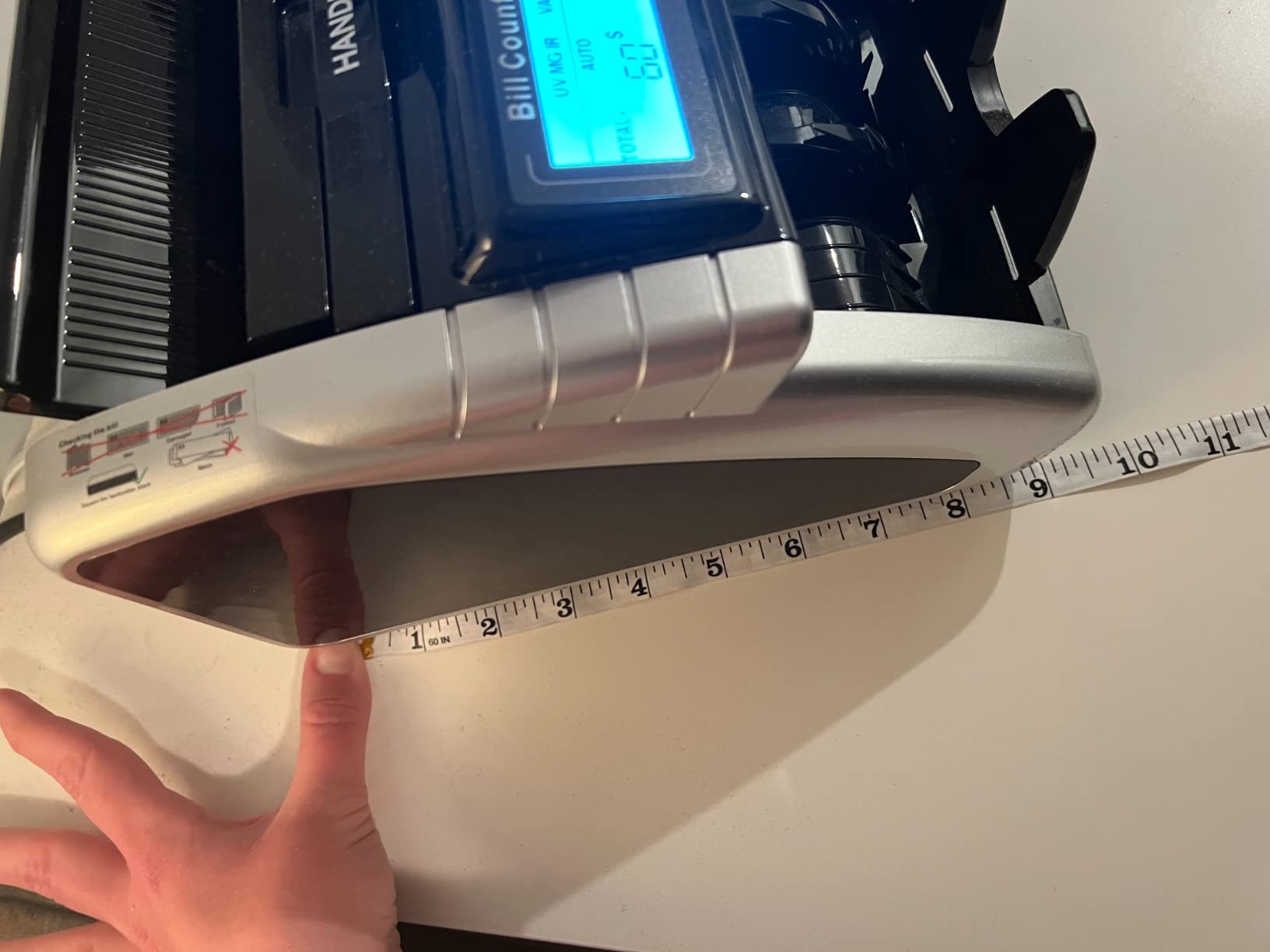 Aneken Money Counter Machine with Value Count, Dollar, Euro UV/MG/IR/DD/DBL/HLF/CHN Counterfeit Bill Detectors, Add and Batch Modes, Cash Counter with LCD Display customer photo 2